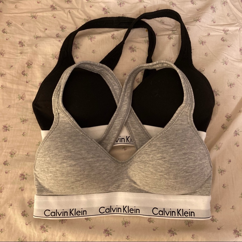 Calvin Klein Medium Support Black/Grey Sports Bras